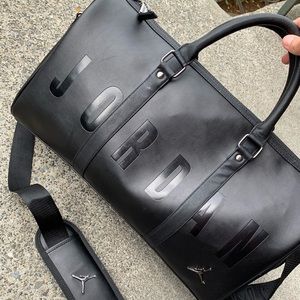 Jordan leather duffel bag Clearance